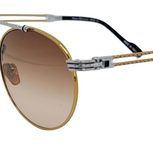 NEW PORTA ROMANA SUNGLASSES GOLD PLATED MOD.12 SUPER DEAL brown LENSES main image 4